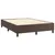 Produktbild 4 för Ramsäng med madrass brun 140x190 cm konstläder