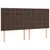 Produktbild 6 för Ramsäng med madrass brun 160x200 cm konstläder