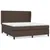 Produktbild 2 för Ramsäng med madrass brun 180x200 cm konstläder