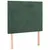 Produktbild 6 för Ramsäng med madrass mörkgrön 90x190 cm sammet