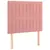 Produktbild 6 för Ramsäng med madrass rosa 90x190 cm sammet