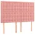 Produktbild 6 för Ramsäng med madrass rosa 140x190 cm sammet