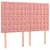 Produktbild 6 för Ramsäng med madrass rosa 140x200 cm sammet