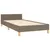 Produktbild 5 för Sängram med huvudgavel taupe 90x190 cm tyg