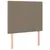 Produktbild 9 för Sängram med huvudgavel taupe 100x200 cm tyg