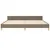 Produktbild 6 för Sängram med huvudgavel taupe 200x200 cm tyg