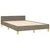 Produktbild 5 för Sängram utan madrass taupe 120x200 cm tyg