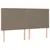 Produktbild 9 för Sängram med huvudgavel taupe 160x200 cm tyg