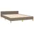 Produktbild 5 för Sängram med huvudgavel taupe 140x190 cm tyg