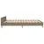 Produktbild 7 för Sängram med huvudgavel taupe 140x190 cm tyg