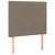 Produktbild 8 för Sängram med huvudgavel taupe 80x200 cm tyg