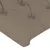 Produktbild 10 för Sängram med huvudgavel taupe 80x200 cm tyg