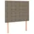Produktbild 9 för Sängram utan madrass taupe 120x200 cm tyg