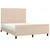 Produktbild 3 för Sängram med huvudgavel cappuccino 140x190 cm konstläder