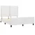 Produktbild 4 för Sängram med huvudgavel vit 140x190 cm konstläder