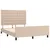 Produktbild 4 för Sängram med huvudgavel cappuccino 140x190 cm konstläder