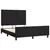 Produktbild 4 för Sängram med huvudgavel svart 140x190 cm sammet