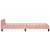 Produktbild 7 för Sängram med huvudgavel rosa 90x190 cm sammet