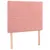 Produktbild 9 för Sängram med huvudgavel rosa 90x200 cm sammet
