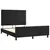 Produktbild 4 för Sängram med huvudgavel svart 140x190 cm sammet