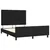 Produktbild 4 för Sängram med huvudgavel svart 140x190 cm sammet