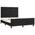 Produktbild 4 för Sängram med huvudgavel svart 140x190 cm sammet