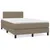 Produktbild 2 för Ramsäng med madrass taupe 120x200 cm tyg