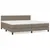 Produktbild 2 för Ramsäng med madrass taupe 200x200 cm tyg