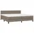 Produktbild 3 för Ramsäng med madrass taupe 200x200 cm tyg