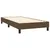 Produktbild 4 för Ramsäng med madrass mörkbrun 90x190 cm tyg