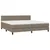 Produktbild 3 för Ramsäng med madrass taupe 200x200 cm tyg