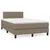 Produktbild 2 för Ramsäng med madrass taupe 120x200 cm tyg