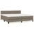 Produktbild 2 för Ramsäng med madrass taupe 200x200 cm tyg