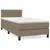 Produktbild 2 för Ramsäng med madrass taupe 100x200 cm tyg