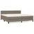 Produktbild 2 för Ramsäng med madrass taupe 200x200 cm tyg