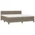 Produktbild 3 för Ramsäng med madrass taupe 200x200 cm tyg