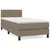 Produktbild 2 för Ramsäng med madrass taupe 100x200 cm tyg