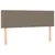 Produktbild 6 för Ramsäng med madrass taupe 140x190 cm tyg
