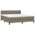 Produktbild 3 för Ramsäng med madrass taupe 180x200 cm tyg