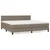 Produktbild 2 för Ramsäng med madrass taupe 200x200 cm tyg
