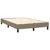 Produktbild 4 för Ramsäng med madrass taupe 120x200 cm tyg