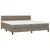 Produktbild 3 för Ramsäng med madrass taupe 200x200 cm tyg