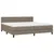 Produktbild 3 för Ramsäng med madrass taupe 200x200 cm tyg
