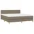 Produktbild 3 för Ramsäng med madrass taupe 180x200 cm tyg