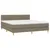 Produktbild 3 för Ramsäng med madrass taupe 160x200 cm tyg