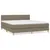 Produktbild 2 för Ramsäng med madrass taupe 160x200 cm tyg