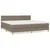 Produktbild 2 för Ramsäng med madrass taupe 200x200 cm tyg