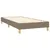 Produktbild 4 för Ramsäng med madrass taupe 90x190 cm tyg