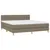 Produktbild 3 för Ramsäng med madrass taupe 160x200 cm tyg