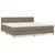Produktbild 2 för Ramsäng med madrass taupe 200x200 cm tyg